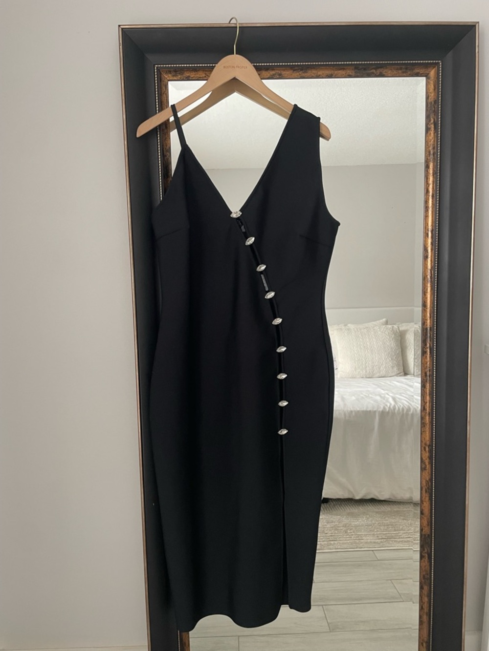 Fashion Nova Elsa Bandage Midi Dress - Black - Picture 5 of 9
